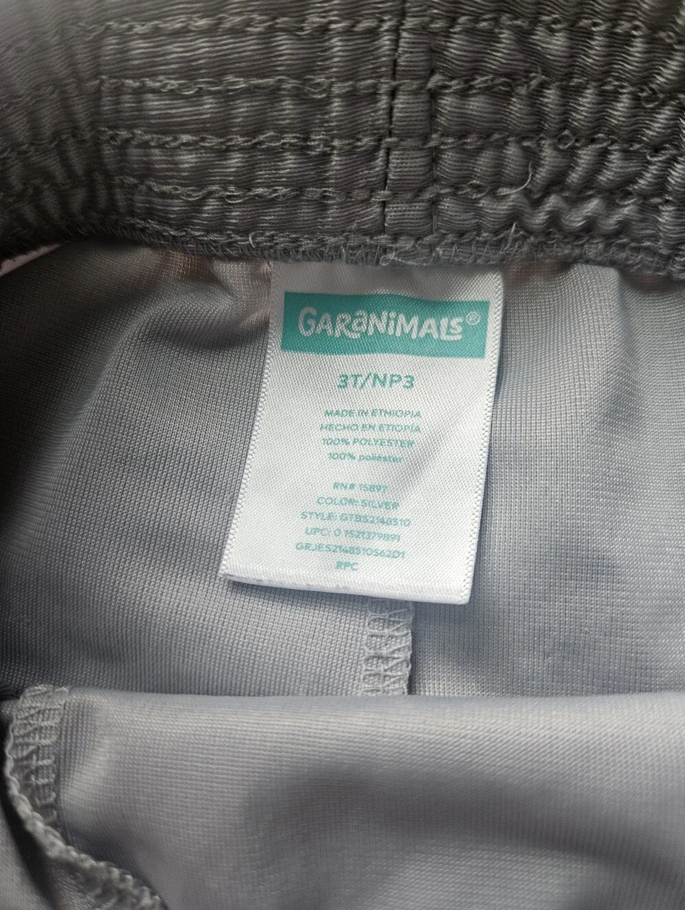 Kids Light Grey 3t Garanimals Athletic Shorts - Elastic Waist